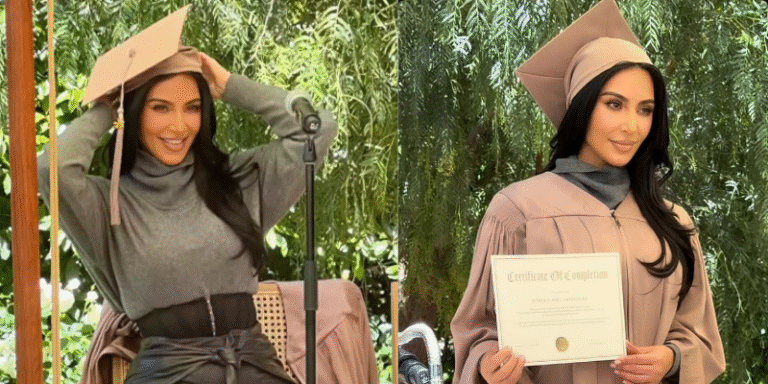 Kim K graduates law school