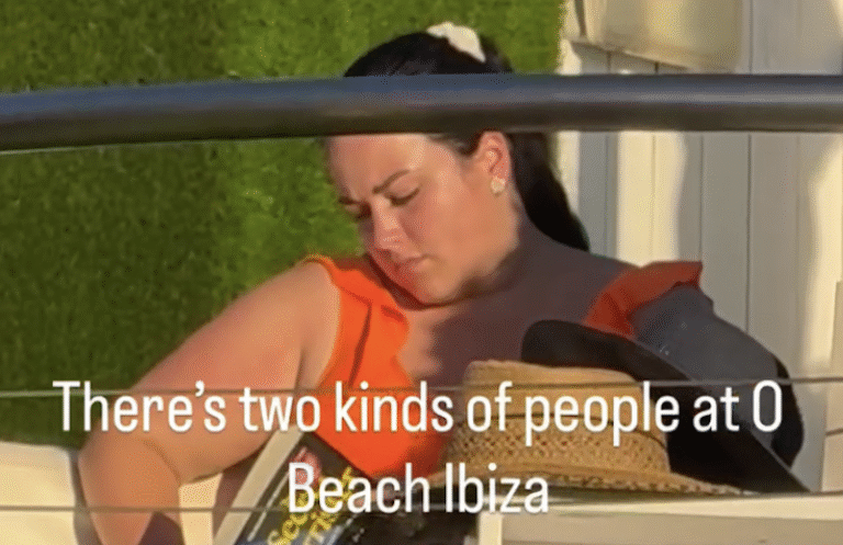 Woman goes viral after spotted reading The Secret Barrister in the middle of packed Ibiza club