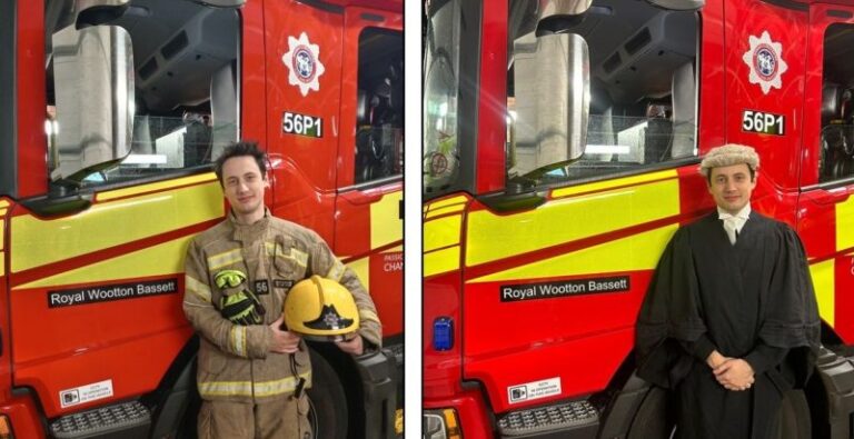 Meet the junior barrister who fights fires on the side
