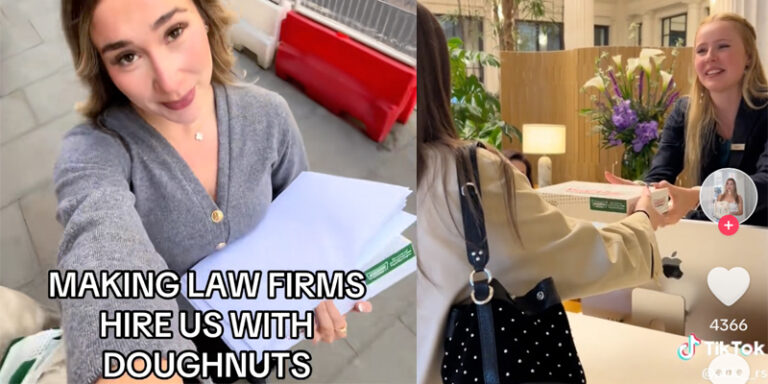 Training contract hopefuls hand-deliver doughnuts to top City law firms