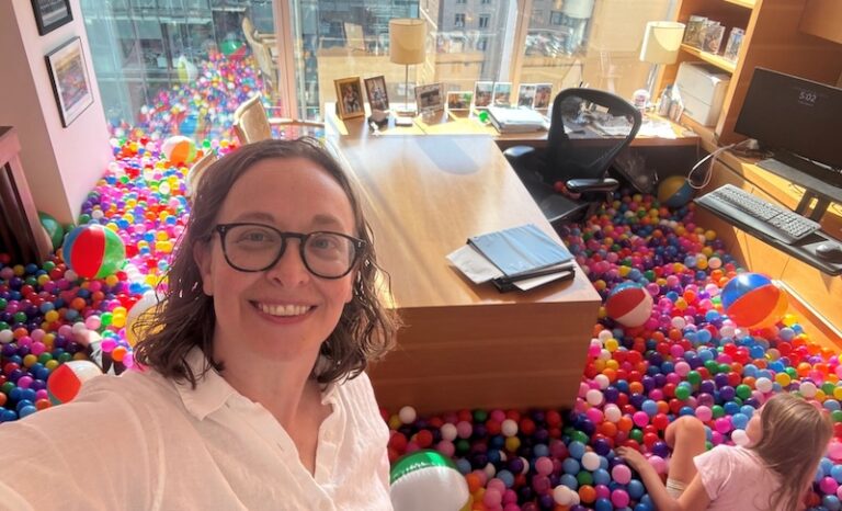 Lawyer’s office transformed into giant ball pit